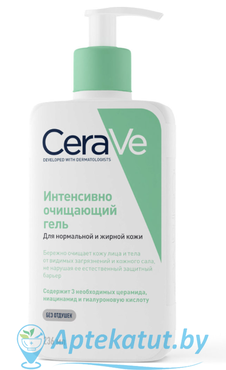 картинка CeraVe Гель очищающий для норм и жирной кожи, 236мл