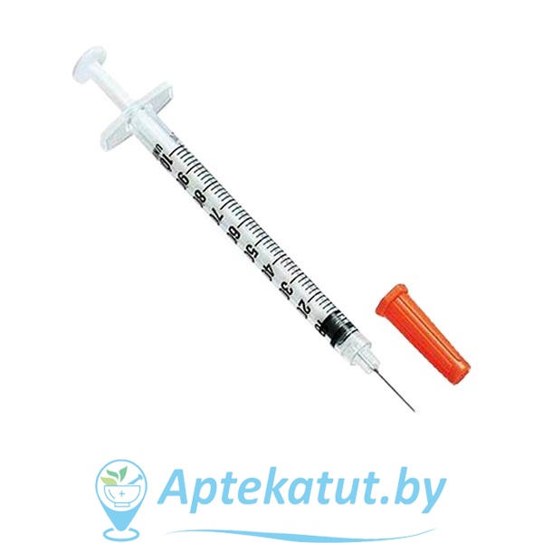 картинка Шприц, 1мл инсулиновый (Медпласт)